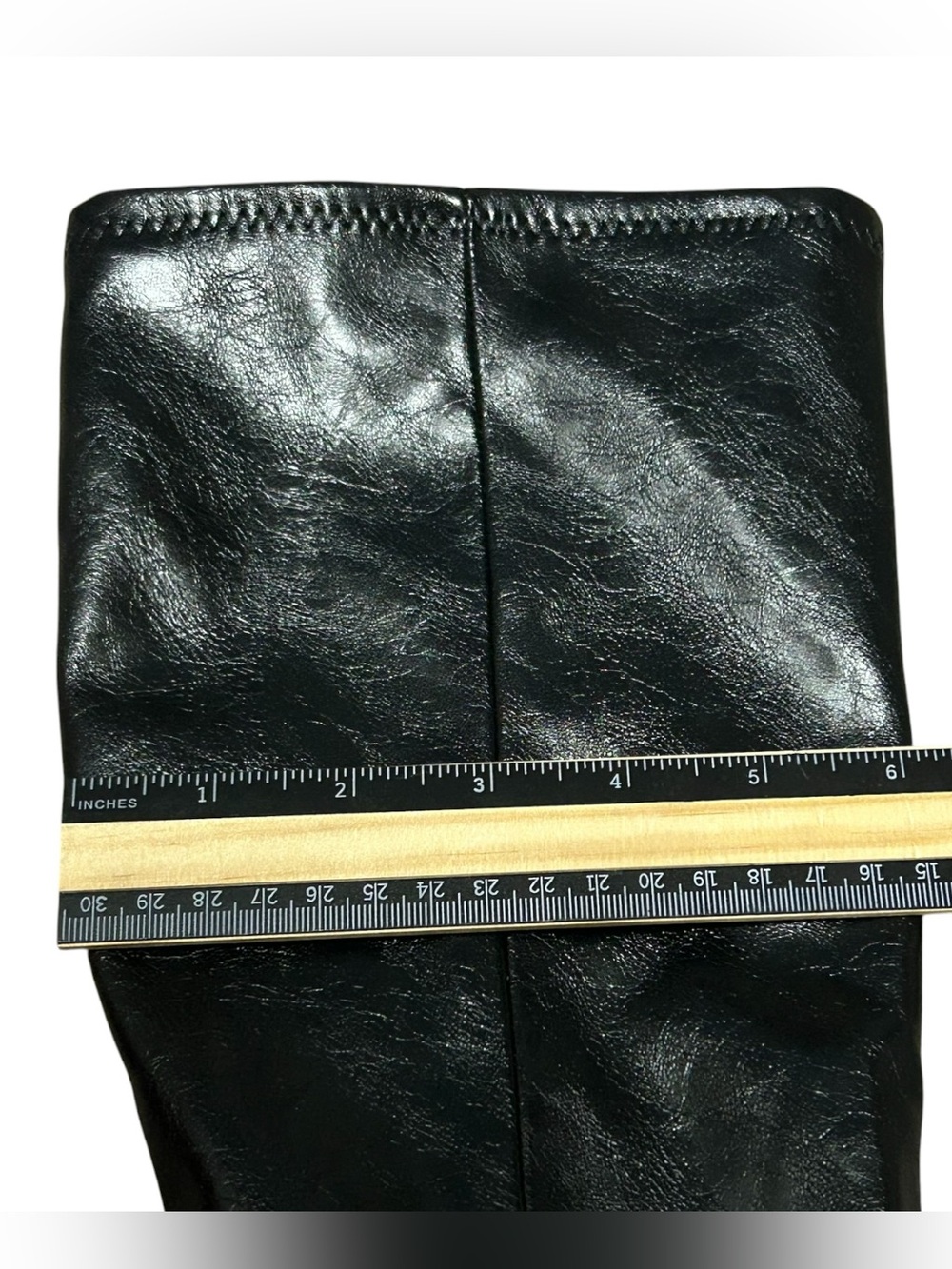 Steve Madden Sz 8.5 M Livah Women's Boots Knee High Square Toe Black Block Heel - Picture 10 of 11